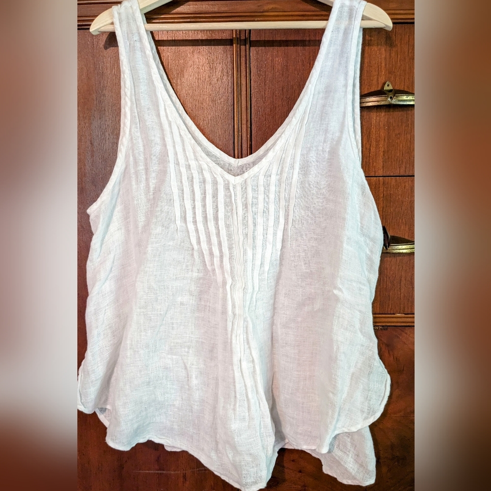 Flowy Linen Tank Top